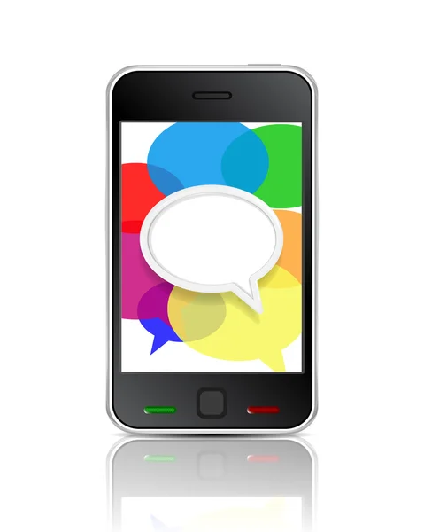 Vector icono de mensaje de teléfono inteligente — Archivo Imágenes Vectoriales