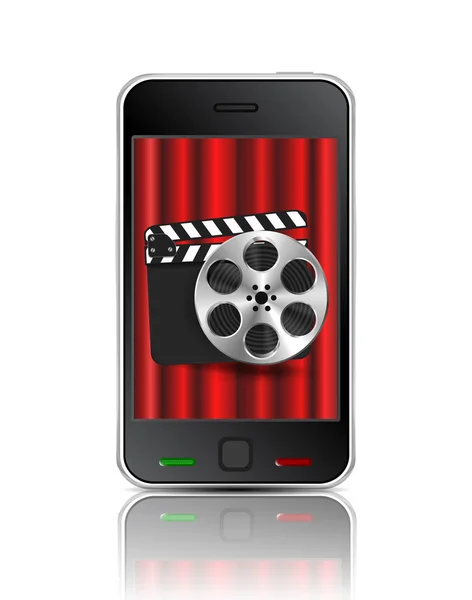 Téléphone de film vectoriel — Image vectorielle