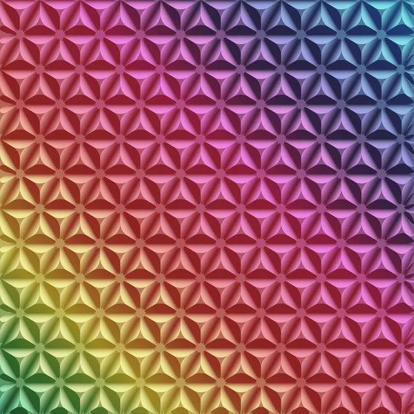 Vector mosaic rainbow background — Stock Vector