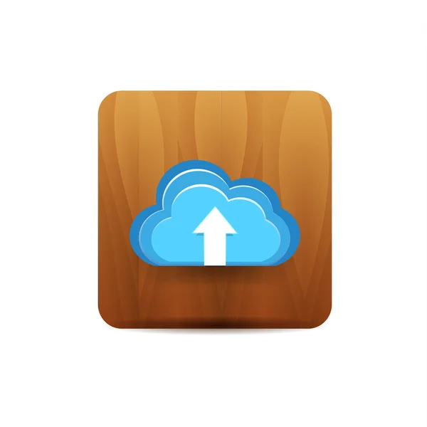 Virtuele wolk pictogram — Stockvector