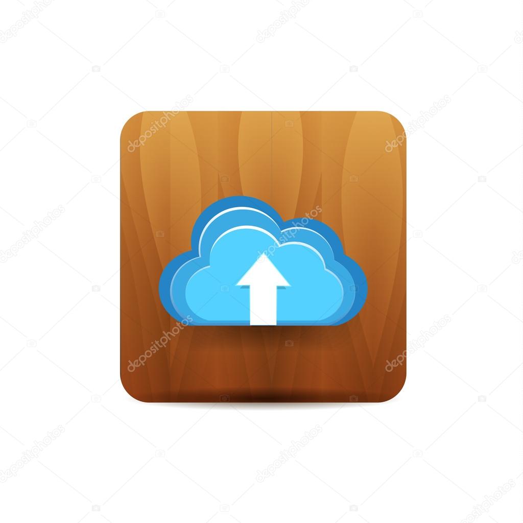 Virtual cloud icon