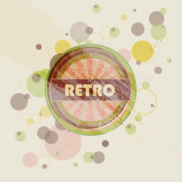 Resumen creativo retro etiquetas fondo — Vector de stock