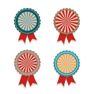 vektör retro vintage ribbon Ödülü