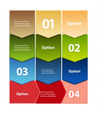 vektör renkli Infographic tasarım