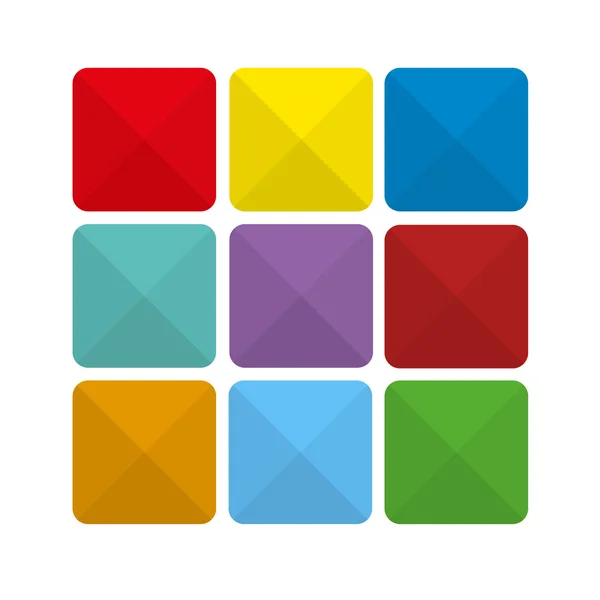 Kleurrijke abstracte platte pictogram achtergronden — Stockvector