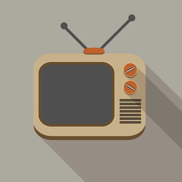 Retro tv ingesteld pictogrammen — Stockvector