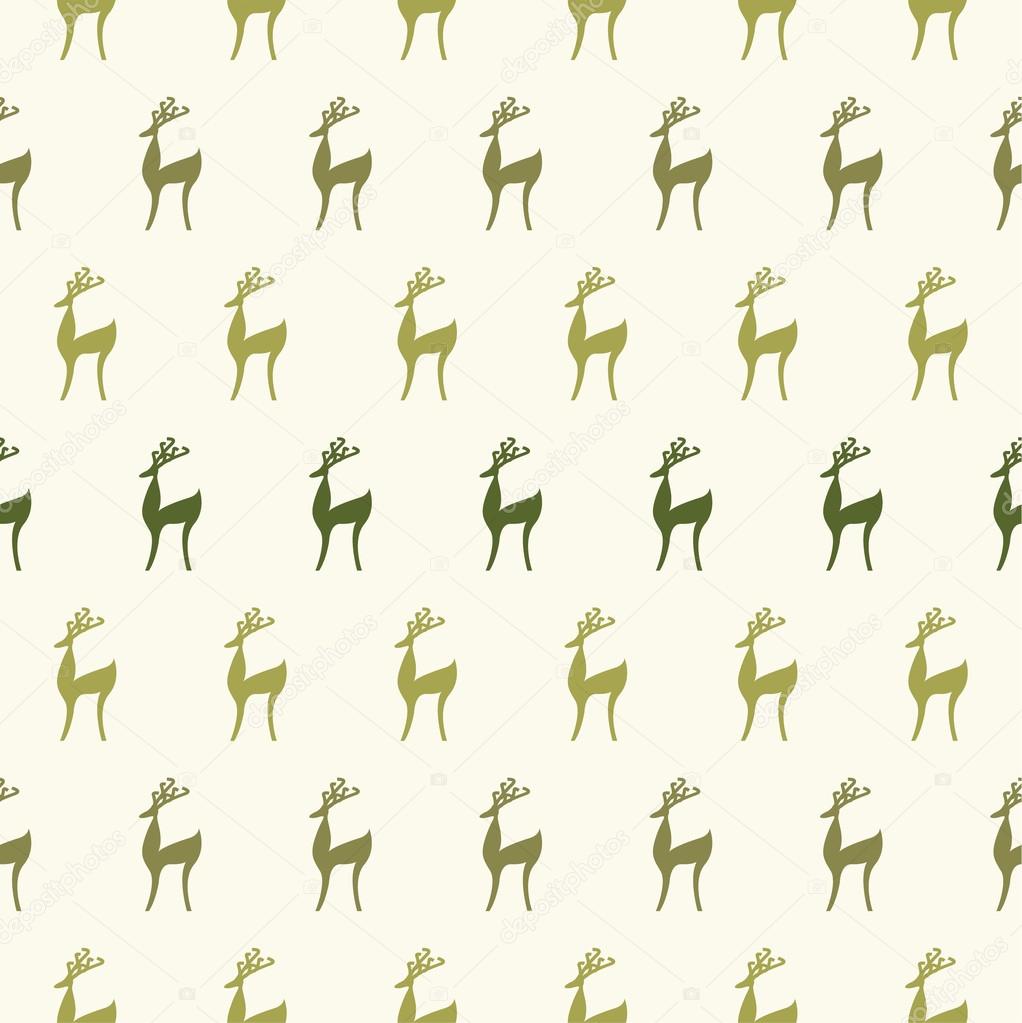 Seamless cartoon deer background