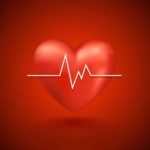 Rythme cardiaque sain — Image vectorielle
