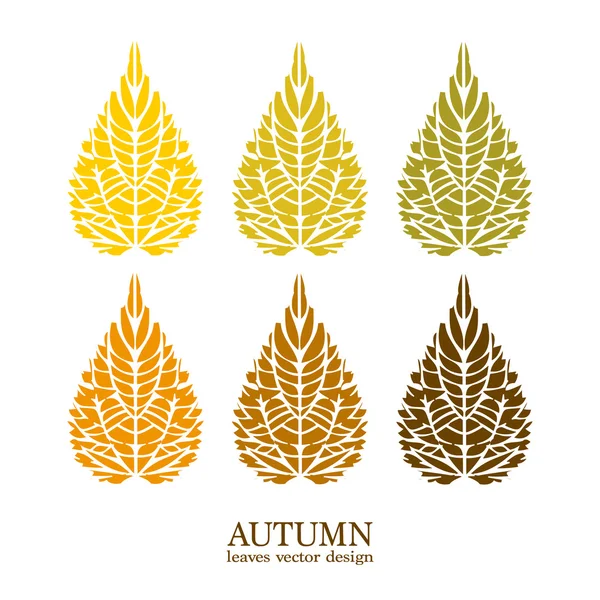 Autumn vector leaves — Stock Vector