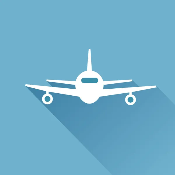 Uzun düz gölge hava uçak