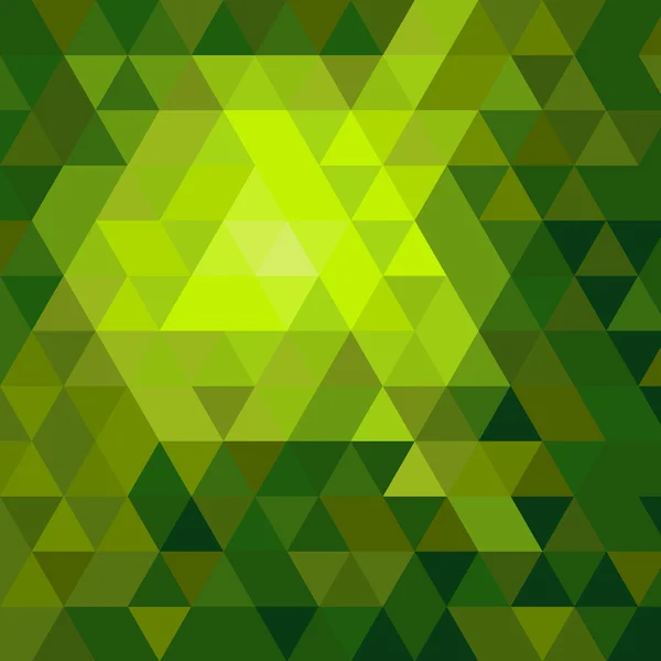 Parlak yeşil mozaik arka plan — Stok Vektör