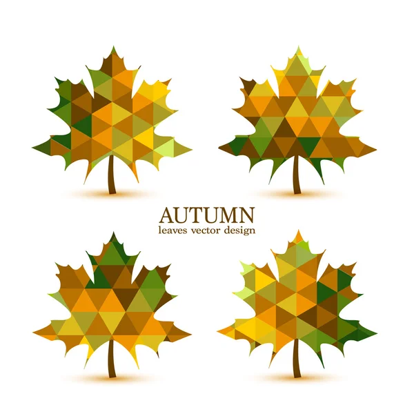 Hojas vectoriales de otoño — Vector de stock