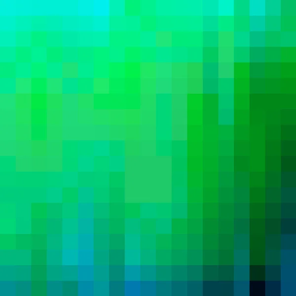 丰富多彩的蓝色和绿色马赛克背景 — 图库矢量图片