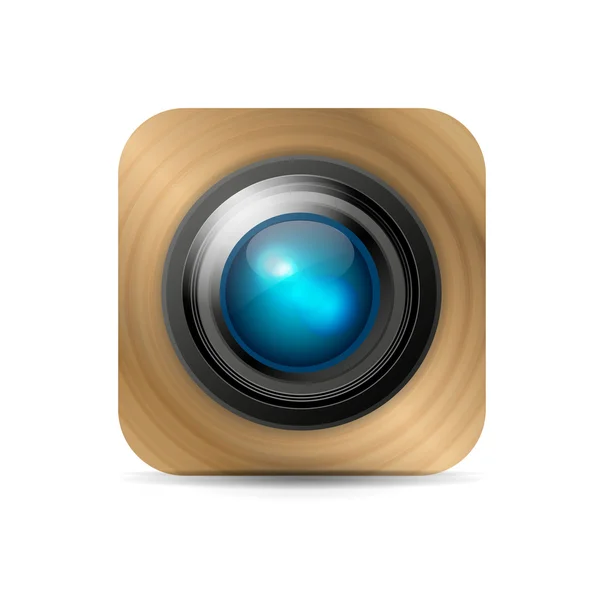 Icona dell'applicazione fotocamera vettoriale — Vettoriale Stock