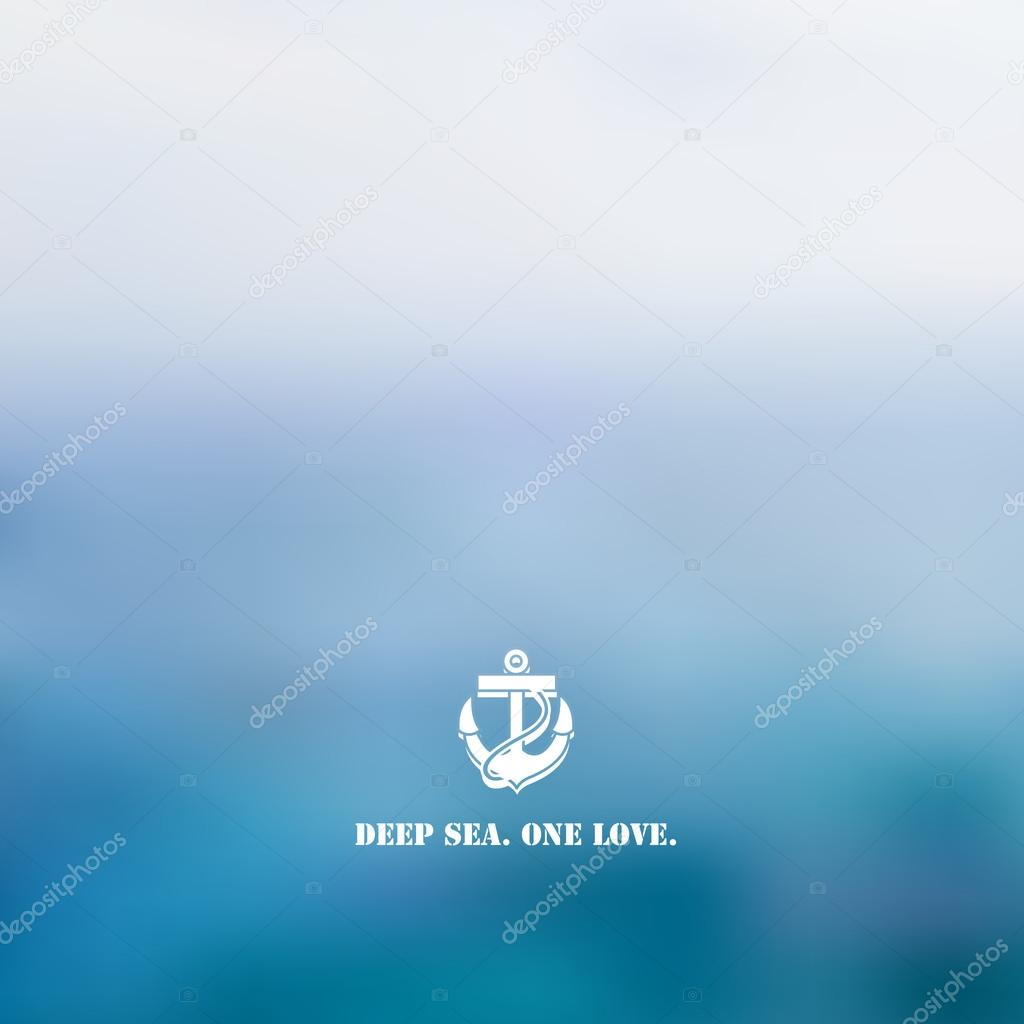 Abstract blue sea background