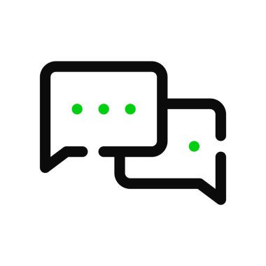 Sohbet ya da iletişim diyaloğunu destekleyin. Piksel mükemmel, düzenlenebilir çizgi resim simgesi