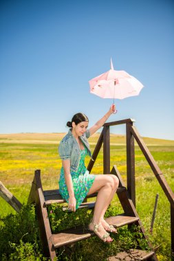 Güneşli alan kendini zevk çiçek kokulu güzel Yetişkin