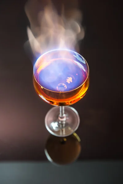 Brandende alcohol Stockafbeelding