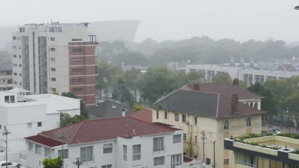 Regen in de stad — Stockvideo