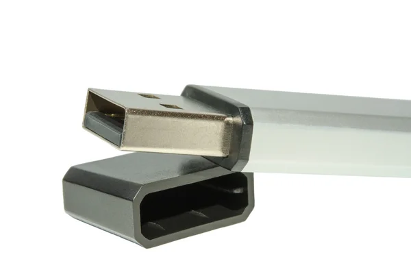 Unidad flash USB aislado en el fondo blanco —  Fotos de Stock