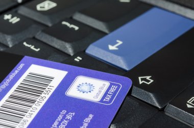 vergi ücretsiz şirket siyah notebook klavye küresel mavi kart