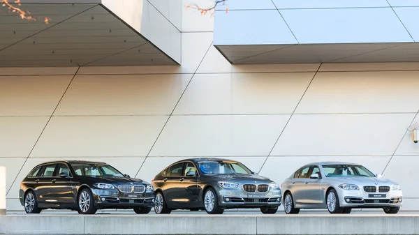 New entire model line of powerful BMW 535 family and business cl — Stock Photo, Image