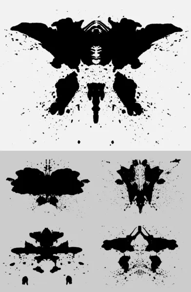 Set di Rorschach — Vettoriale Stock