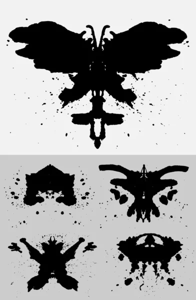 Conjunto de Rorschach —  Vetores de Stock