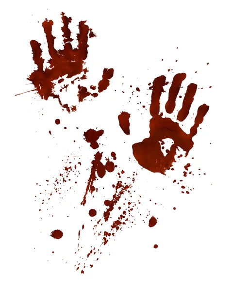 Cetakan tangan berdarah — Stok Foto