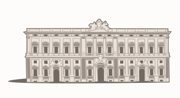 Palazzo della Consulta — Archivo Imágenes Vectoriales