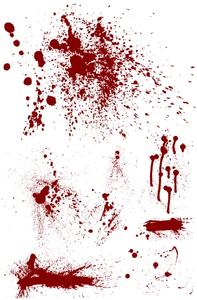 Bloodstain Set — Stock Vector