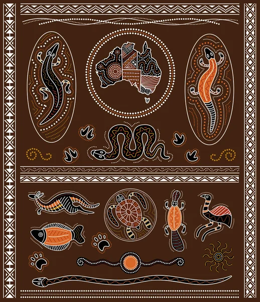 Aboriginal Design Elements Royalty Free Stock Vectors