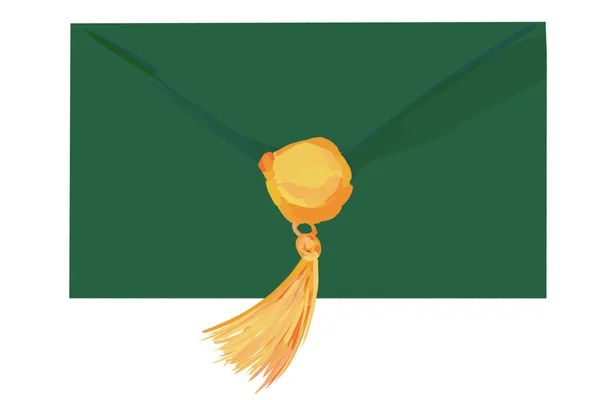 mum mühür ile eski zarfı 