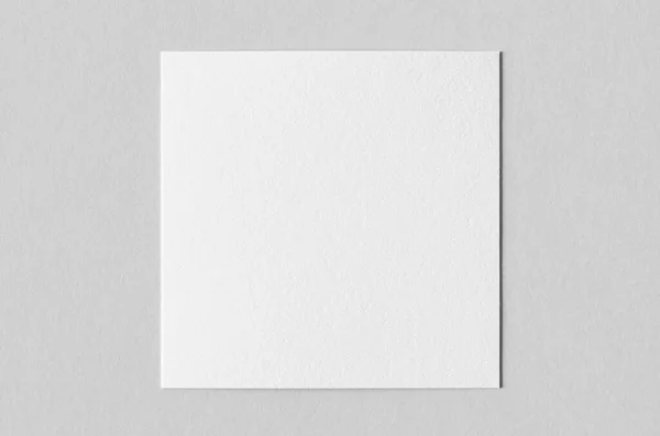 Textured Invitation Card Flyer Mockup Square Size — Stock Photo, Image