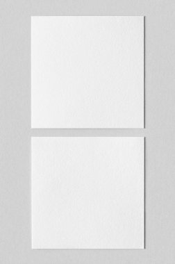 Desenli davetiye kartı veya broşür modeli, kare boyutunda.