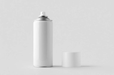 Beyaz sprey boya kutusu..