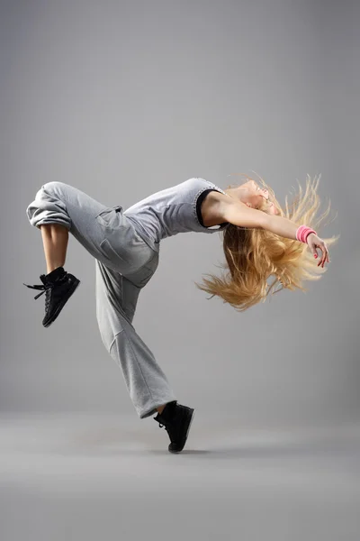 Beautiful dance pose of a young woman — Stock Photo © feedough #10576698
