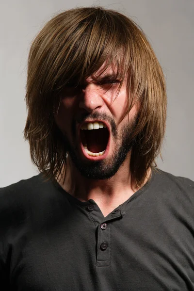 Black long hair screaming daddy