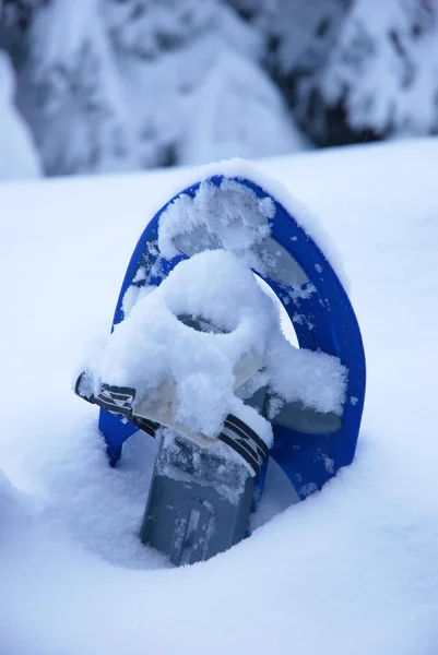 Raquetas de nieve en la nieve —  Fotos de Stock