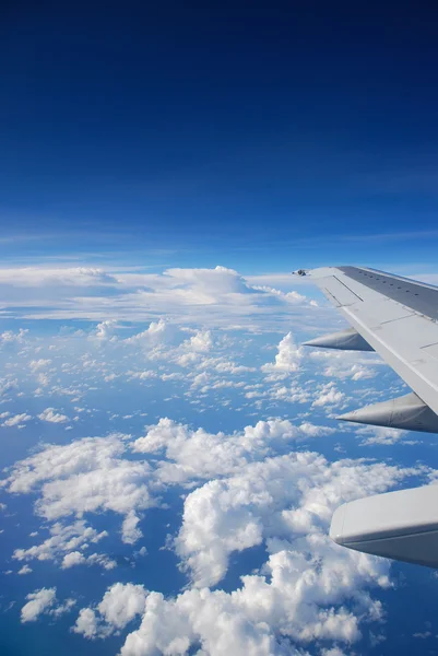 Θέα από το παράθυρο του αεροπλάνου — Φωτογραφία Αρχείου