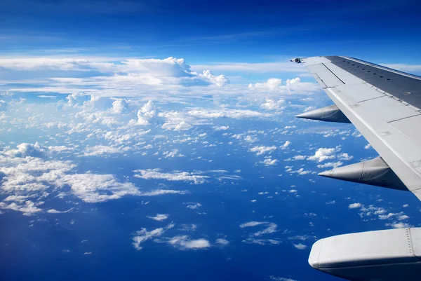 Vista dalla finestra dell'aereo — Foto Stock