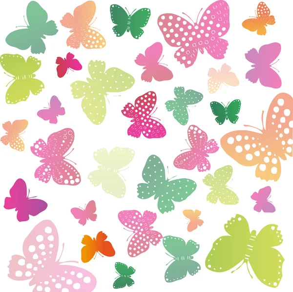 Fondo de mariposas — Vector de stock