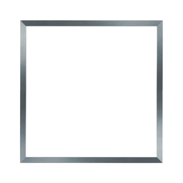 Thin silver metal frame — Stock Photo, Image