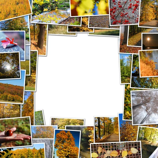 Frame van herfst photos — Stockfoto