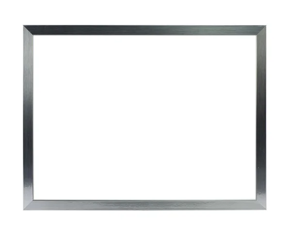 Thin silver metal frame — Stock Photo, Image