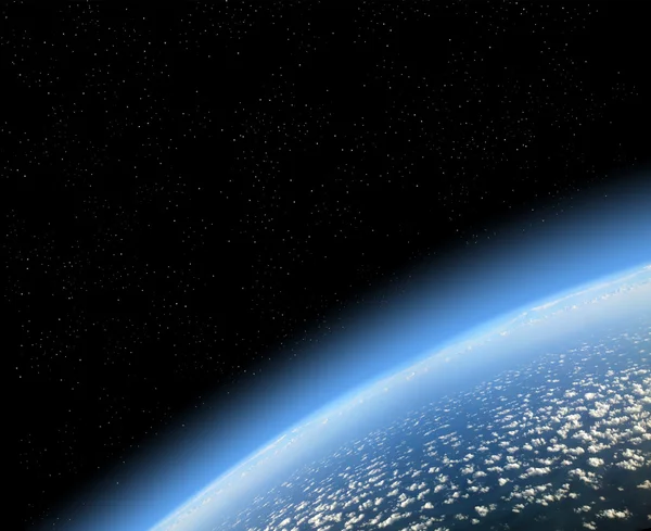 Vy av jorden från rymden — Stockfoto