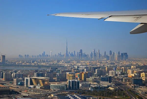 Вид из самолета в Дубай — стоковое фото