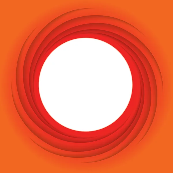 Orange and red spiral — Stock Vector