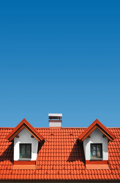 Roof with clay tiles — Stock Photo, Image