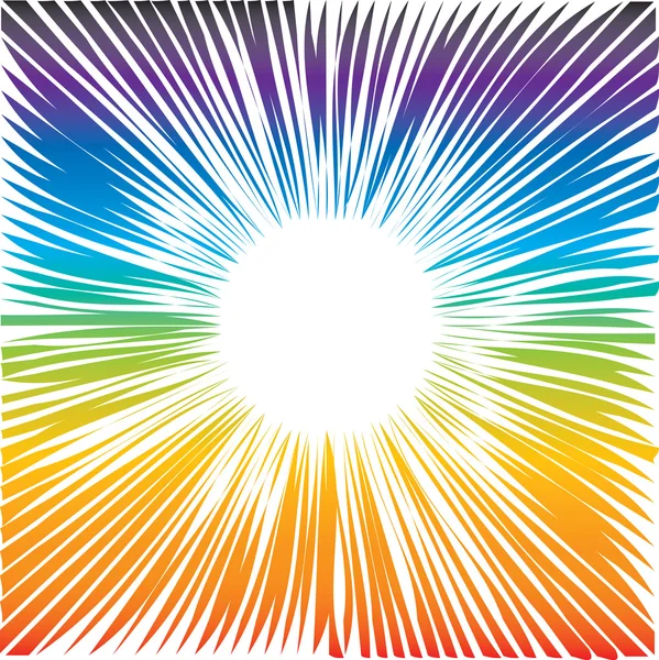 Color wave round frame — Stock Vector